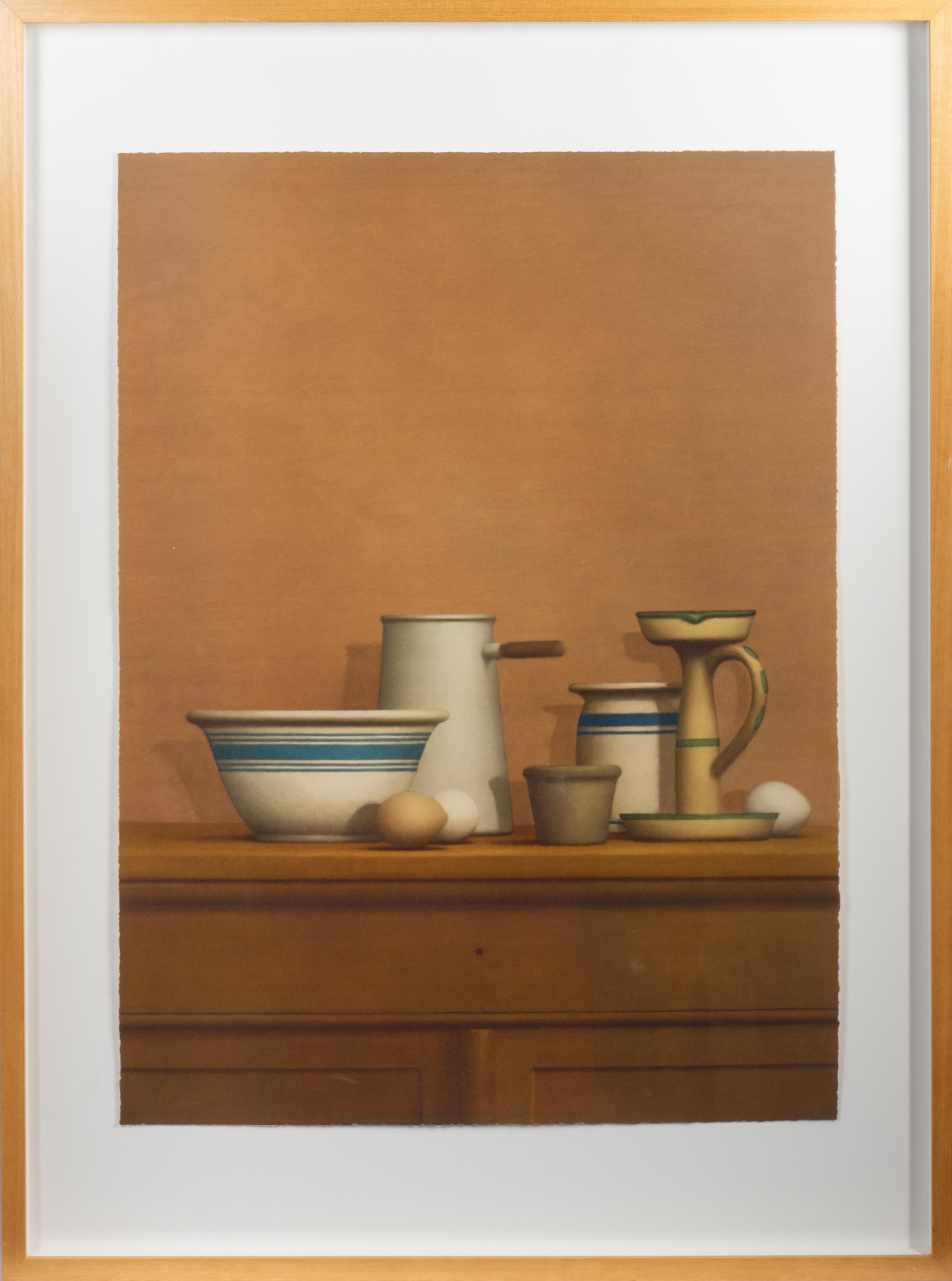 Still Life with Eggs, Candlestick and Bowl, 1976