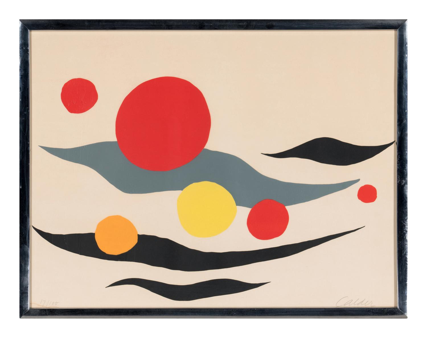 Composition with Clouds and Spheres , 1970