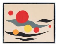 Composition with Clouds and Spheres , 1970