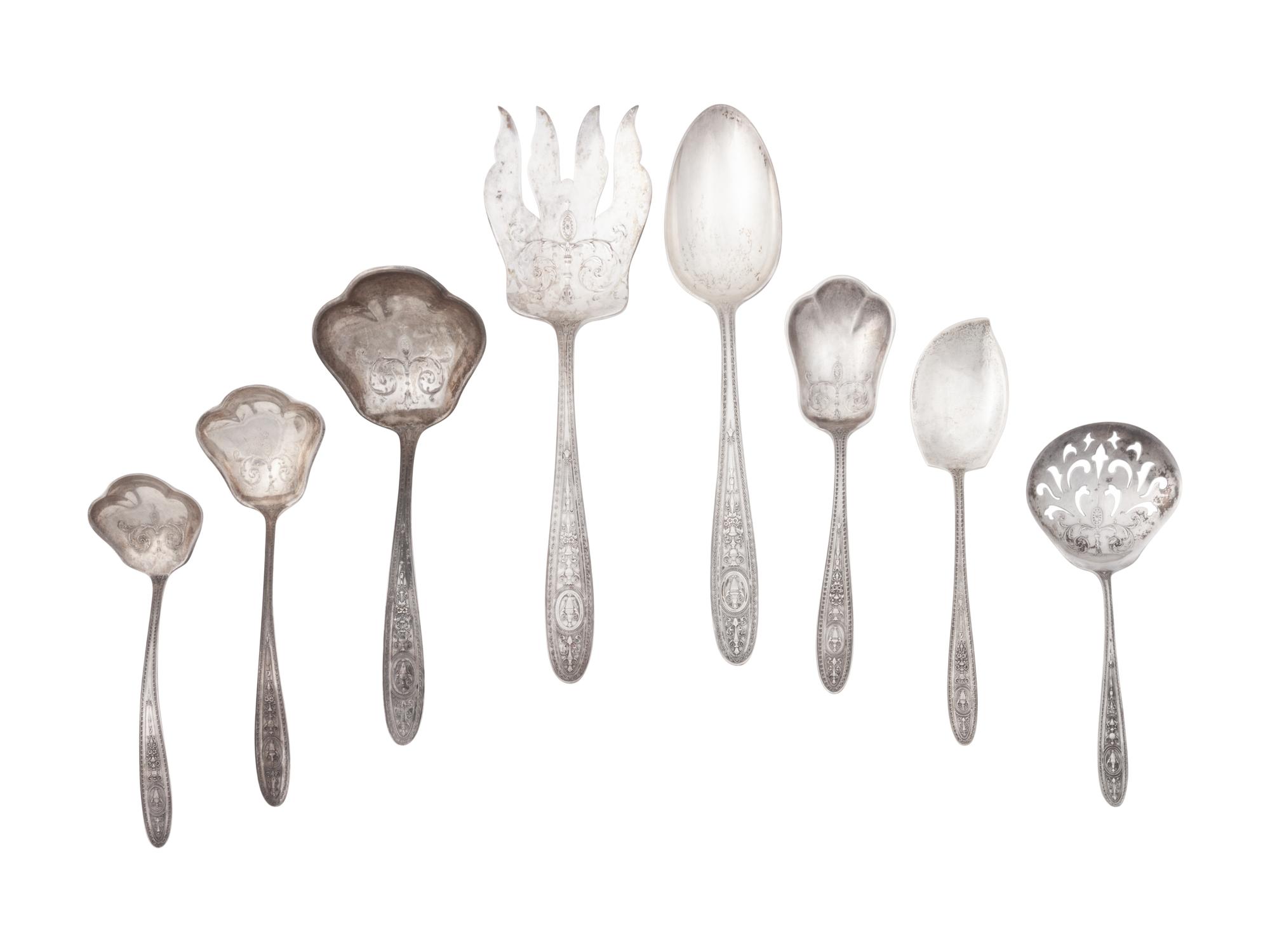An International Sterling Wedgwood Pattern Flatware Service