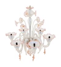 A Murano Art Glass Six Arm Chandelier