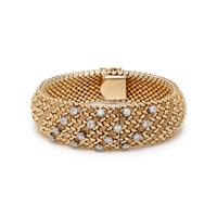BOUCHE, YELLOW GOLD AND DIAMOND SURPRISE WATCH