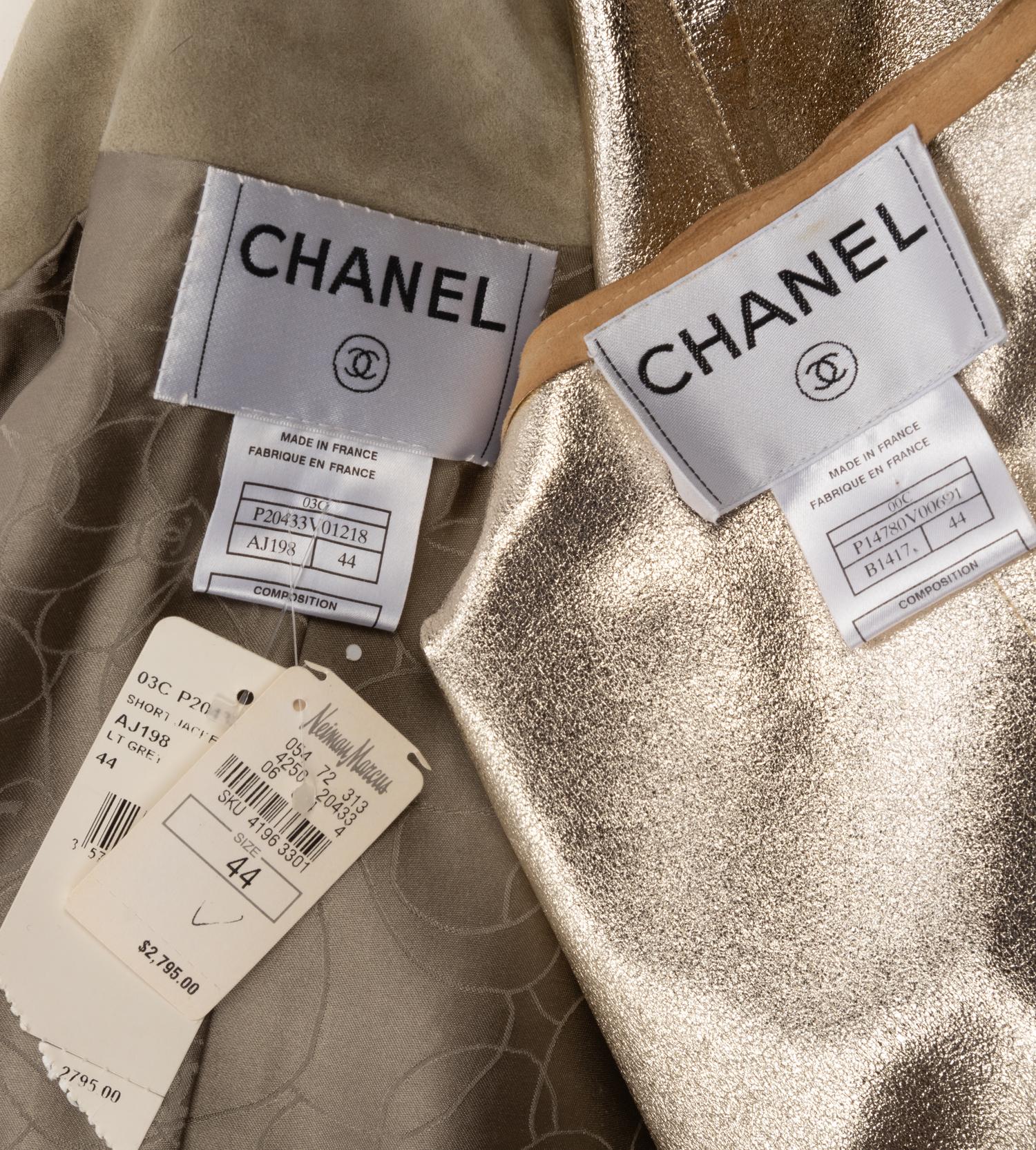 Two Chanel Suede Jackets, 2000-2003