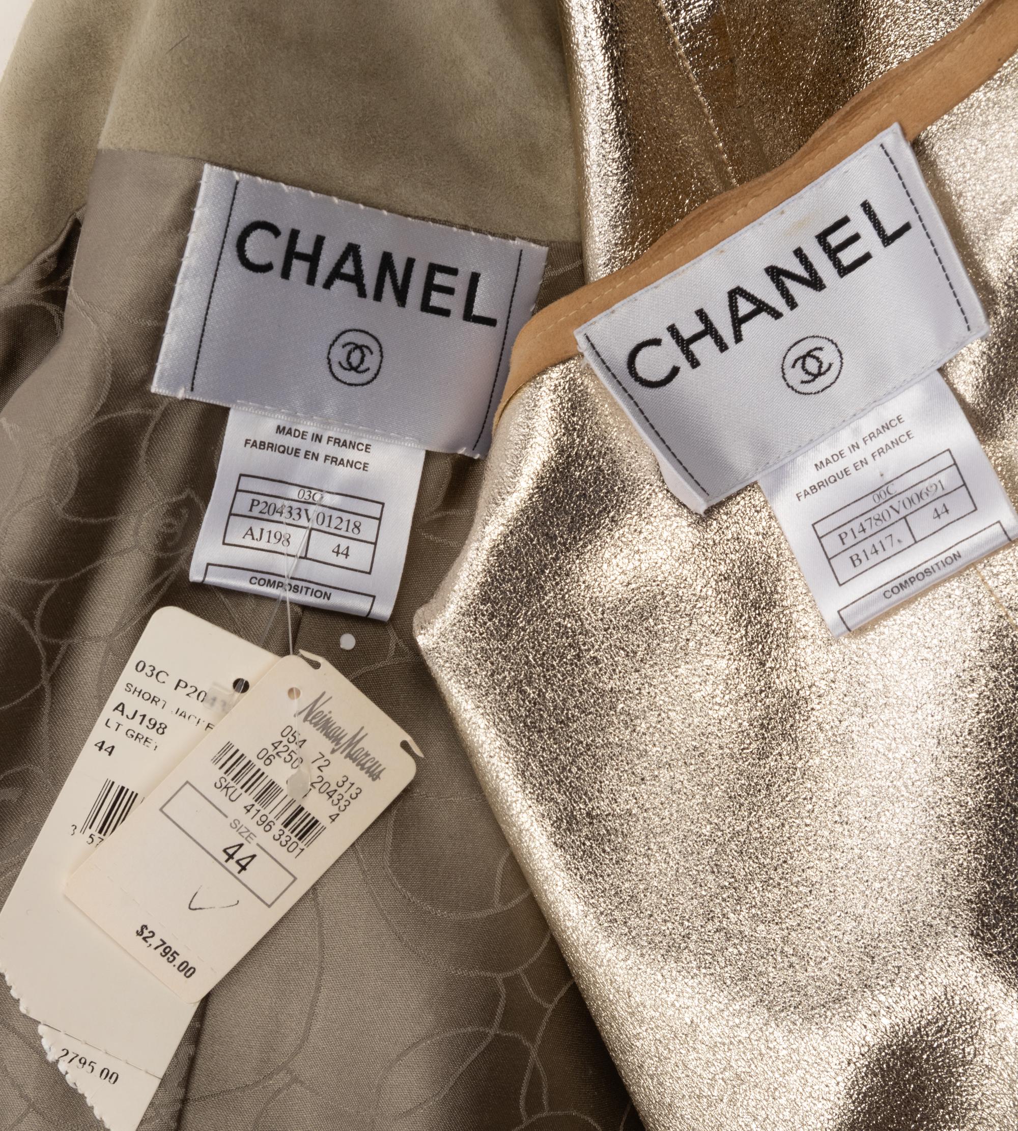 Two Chanel Suede Jackets, 2000-2003