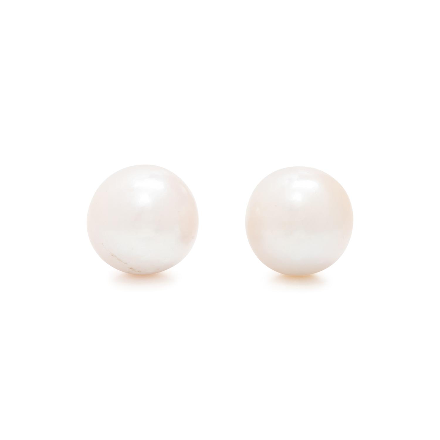 CULTURED SOUTH SEA PEARL STUD EARRINGS