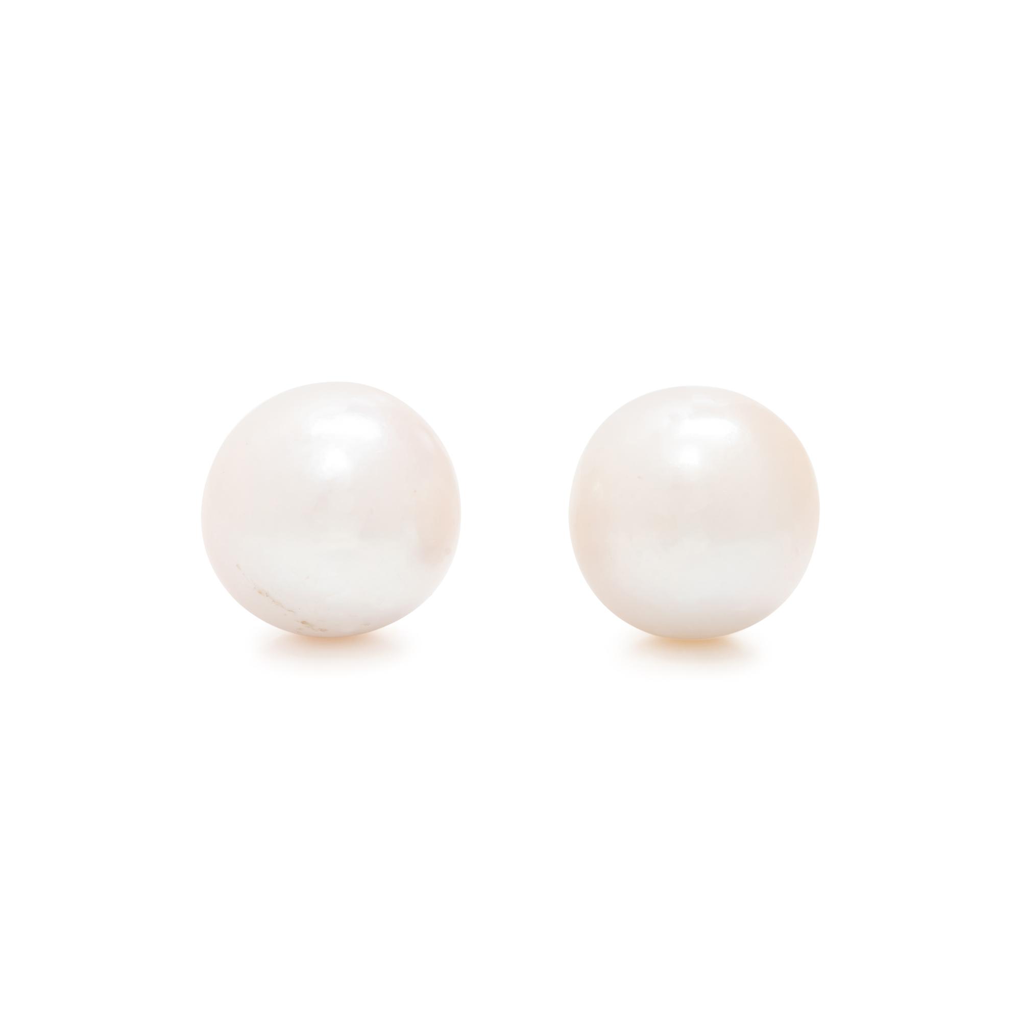 CULTURED SOUTH SEA PEARL STUD EARRINGS