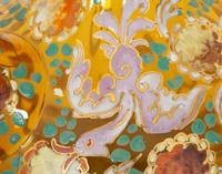 A Bohemian Enameled Glass Cocktail Set and Associated Ewer