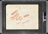 An Original Joe DiMaggio and Marilyn Monroe Wedding Day News Photograph (PSA Type III Authentic)