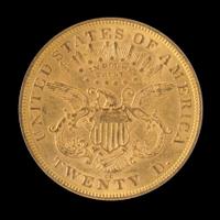 A United States 1876-CC Liberty Head $20 Gold Coin