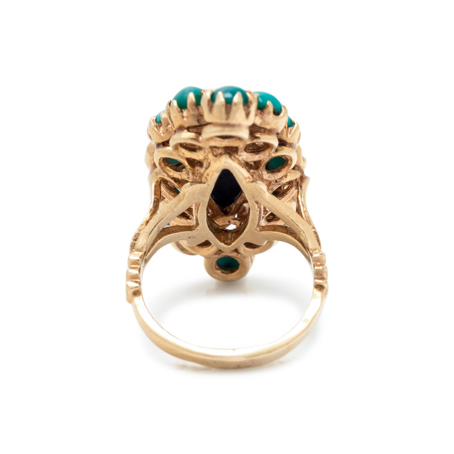 LAPIS LAZULI AND TURQUOISE RING