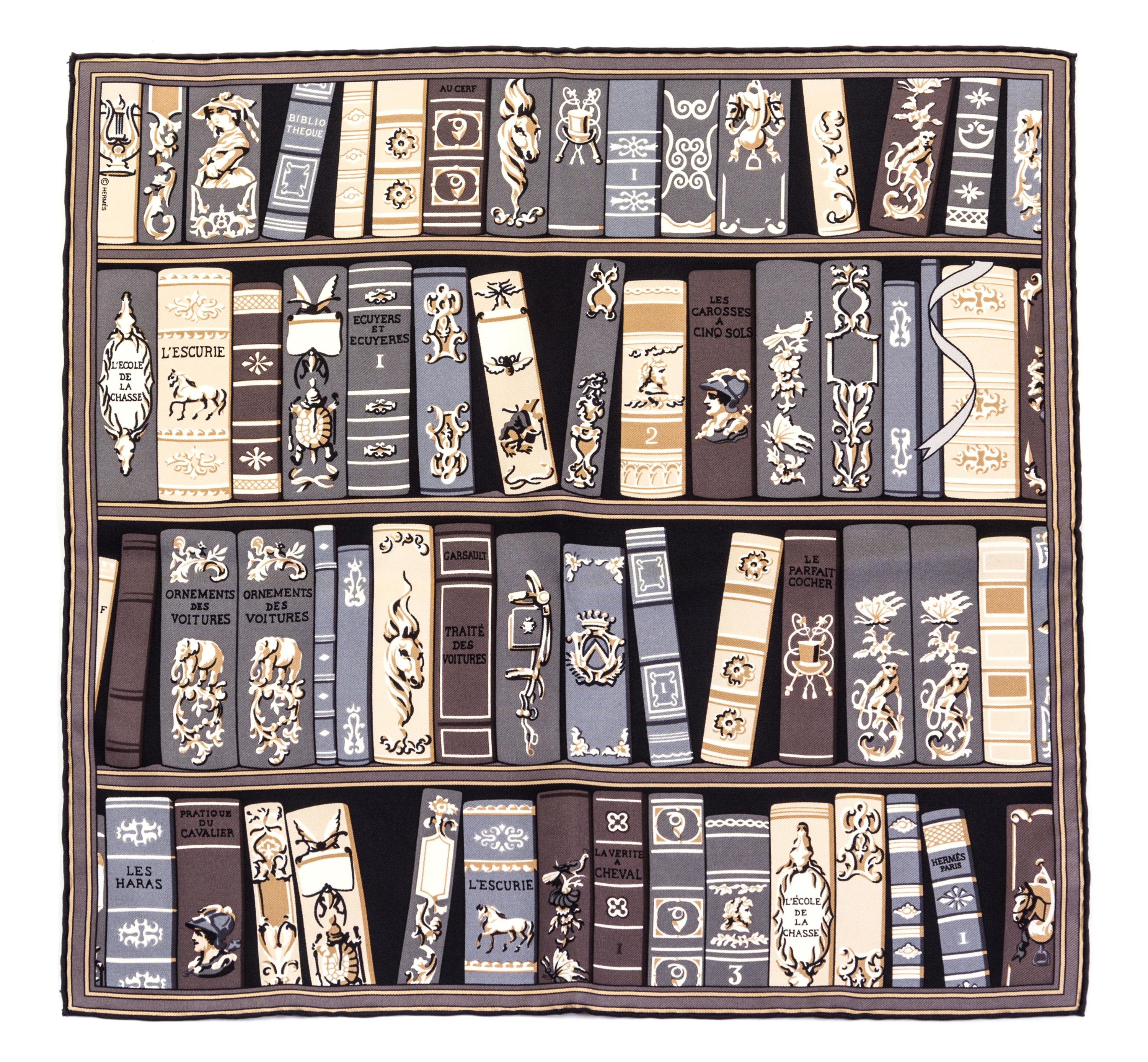 A Group of Hermes Silk Pocket Squares, 16" x 16".