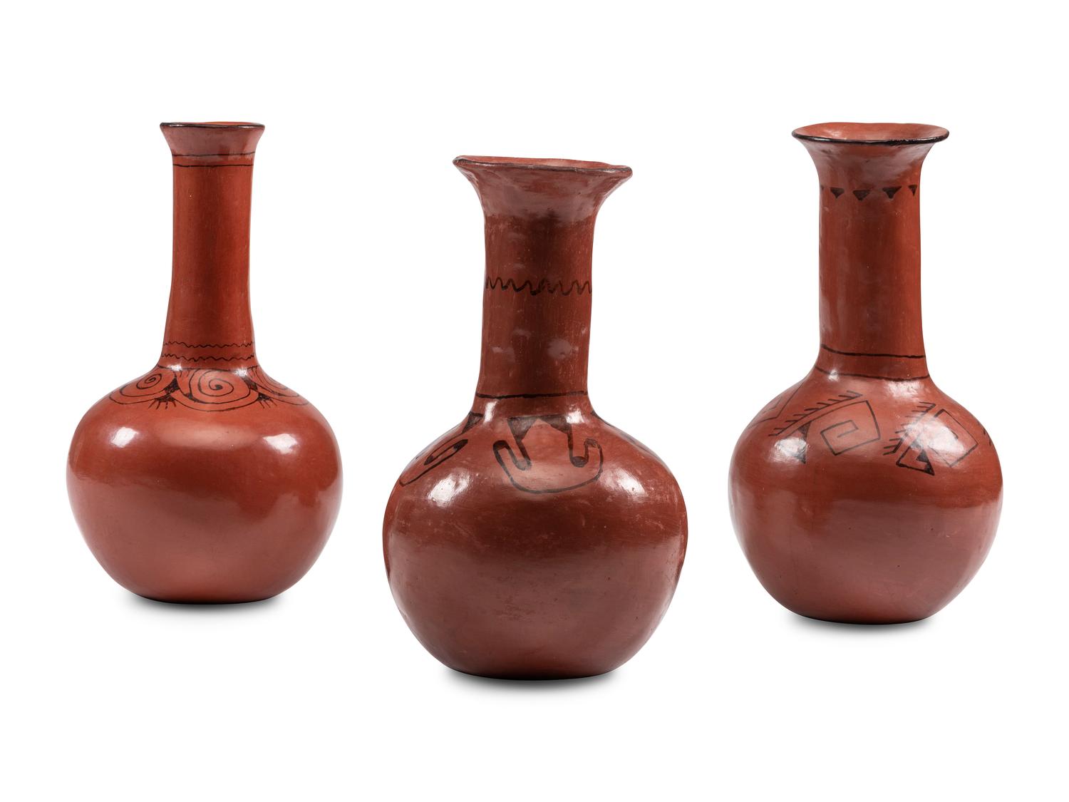 Redware Pottery Vase, PLUS