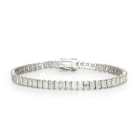DIAMOND AND PLATINUM LINE BRACELET