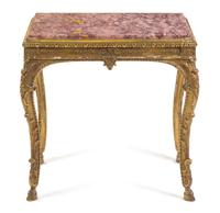 A Louis XV Style Giltwood Tea Table — 19TH CENTURY