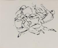 A Group of Eight Preparatory Sketches and Watercolors