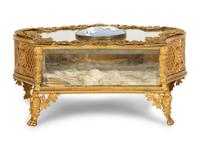 A French Gilt Metal Jewelry Casket