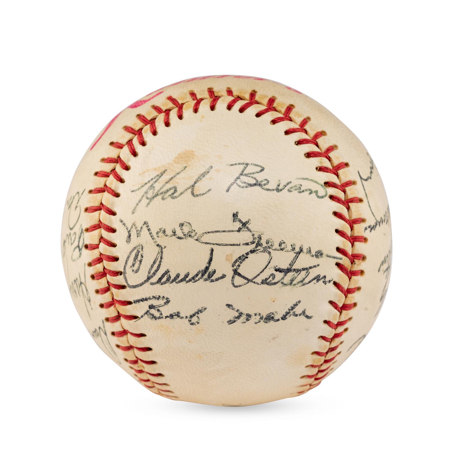 A 1959 Seattle Rainers Team Signed Autograph Baseball (JSA Letter of Authenticity)