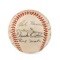 A 1959 Seattle Rainers Team Signed Autograph Baseball (JSA Letter of Authenticity)