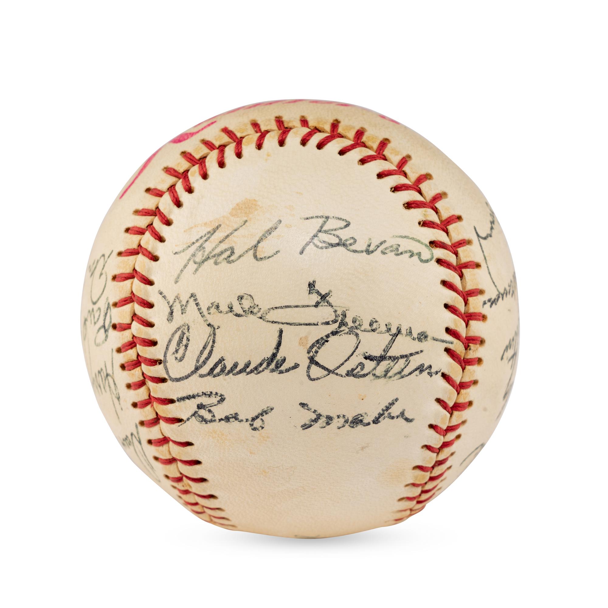 A 1959 Seattle Rainers Team Signed Autograph Baseball (JSA Letter of Authenticity)