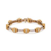 BICOLOR GOLD AND DIAMOND BRACELET
