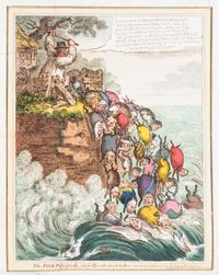 GILLRAY, JAMES. [The Caricatures of Gillray.] London, [1818] With 85 hand-colored plates.