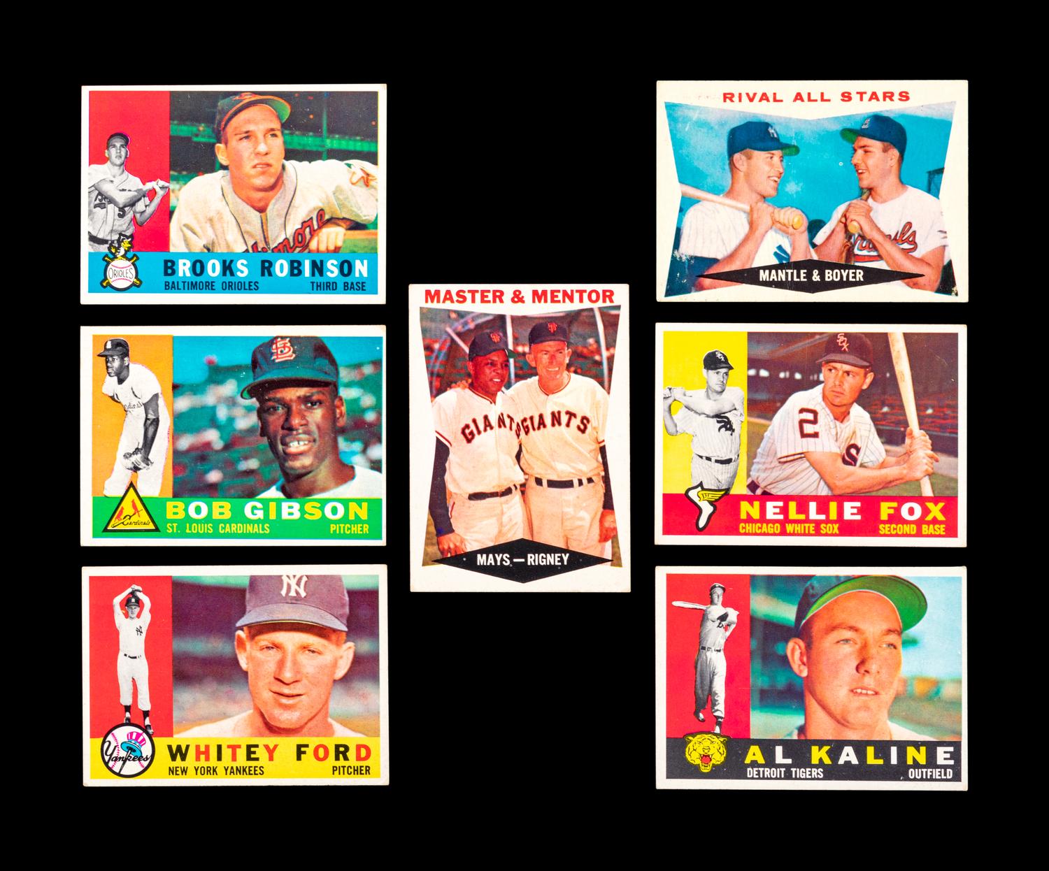 A Group of 224 Assorted 1959 and 1960 Topps Baseball Cards,