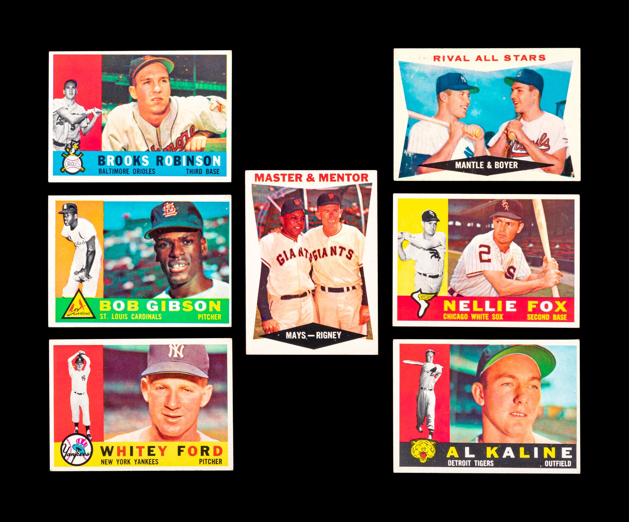 A Group of 224 Assorted 1959 and 1960 Topps Baseball Cards,