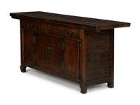 A Chinese Elm Side Cabinet