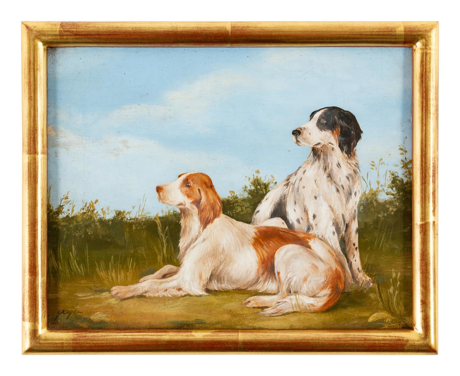 Four Paintings of Dogs