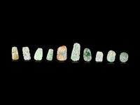 Twenty Chinese Jadeite Pendants