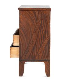 A Country Grain Painted Maple Two-Drawer Blanket Chest