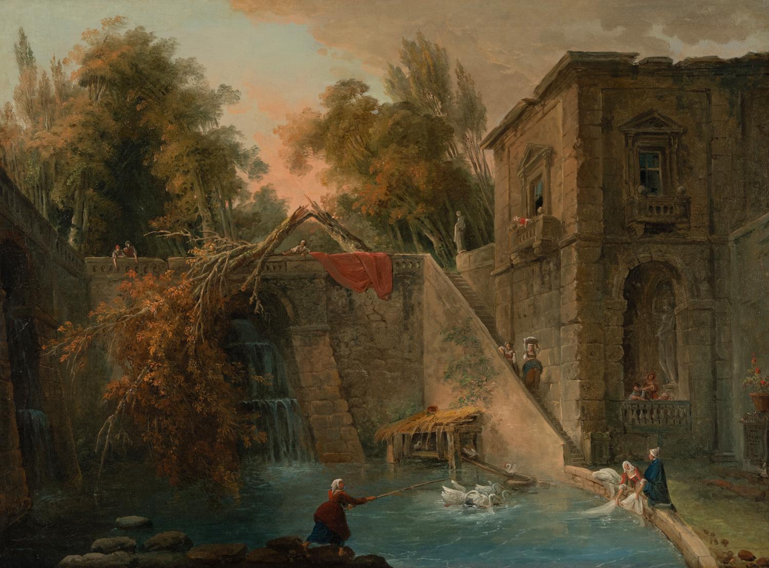 Attributed to Hubert Robert (French, 1733-1808)