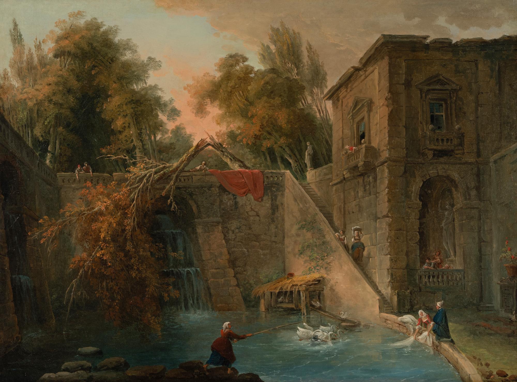 Attributed to Hubert Robert (French, 1733-1808)