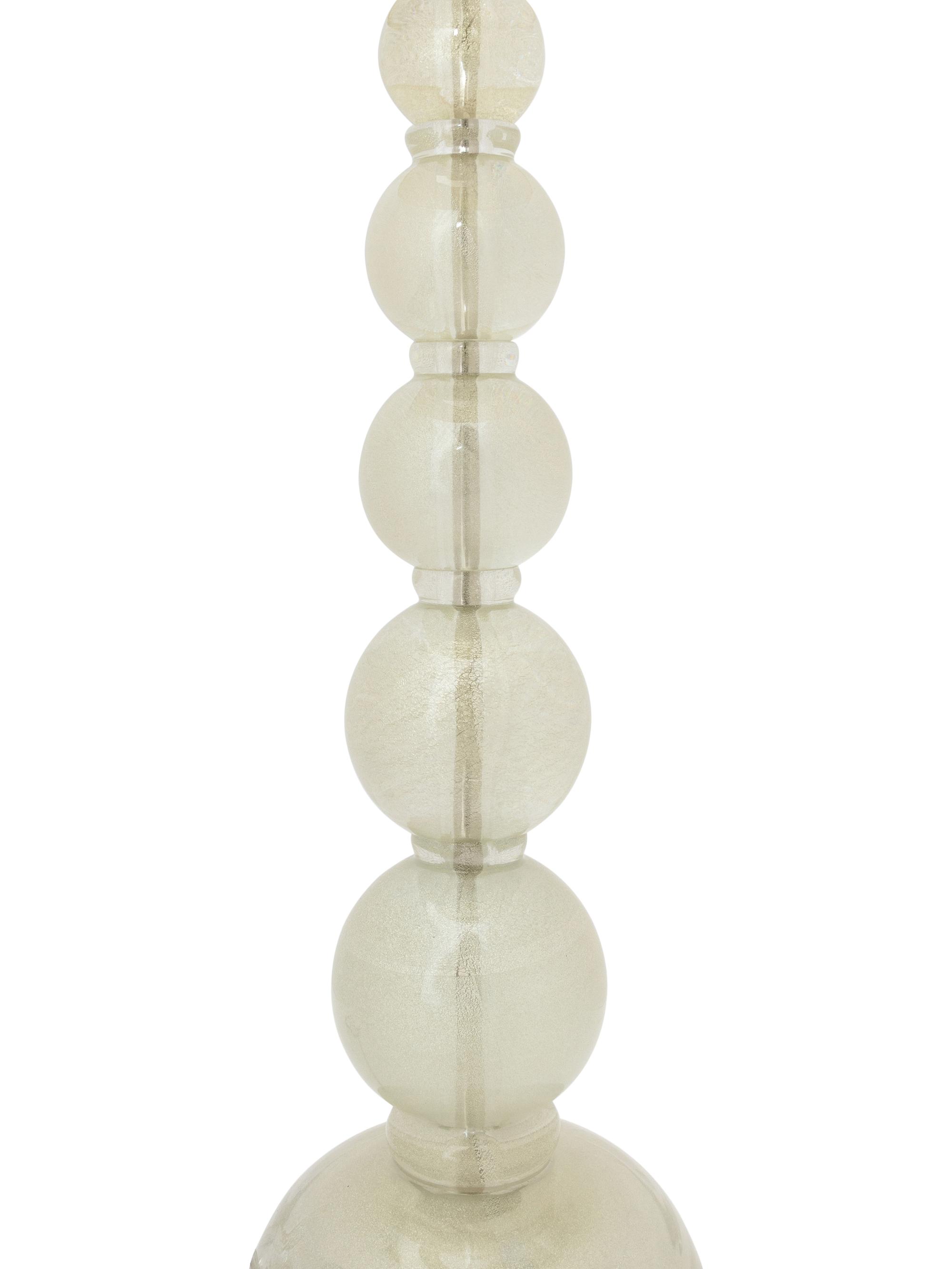 A Pair of Murano Style Glass Lamps