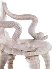 A Pair of Venetian Style Grotto Armchairs