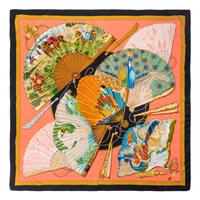 Four Designer Scarves: Two Hermès, Two Gucci