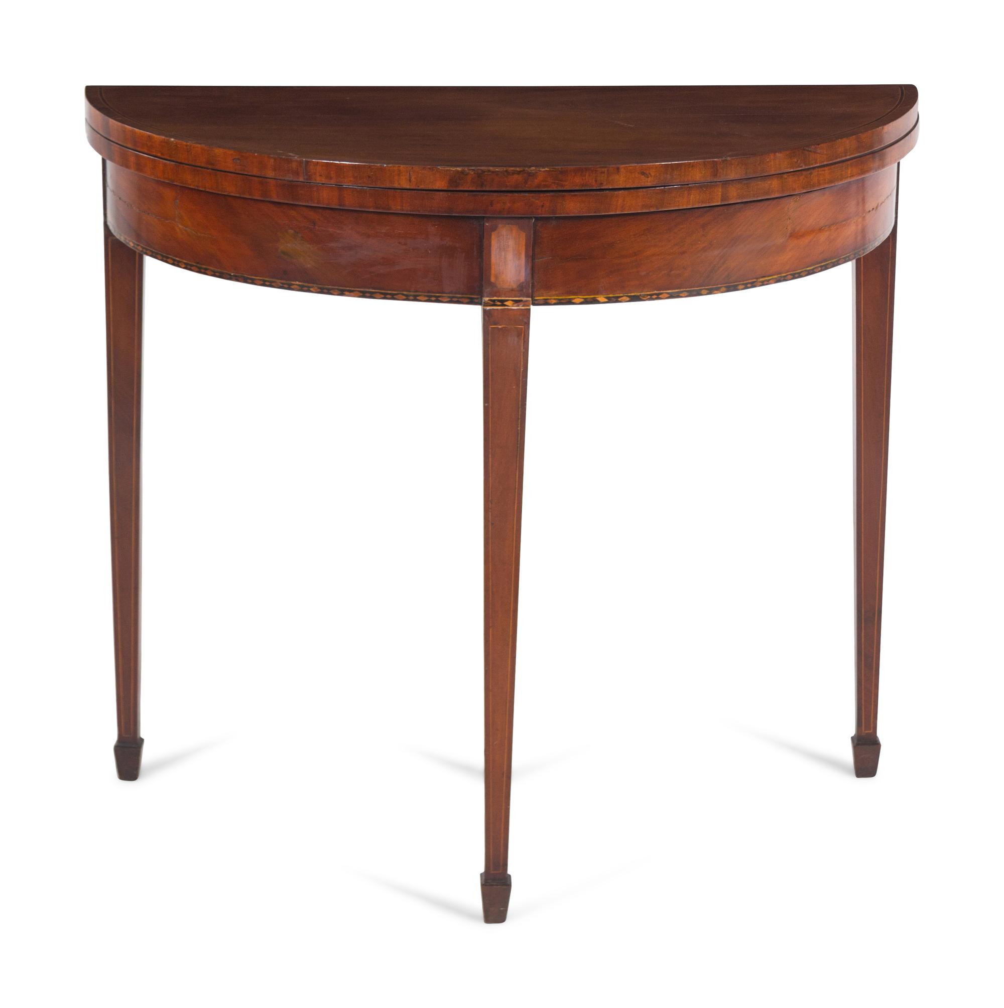 A George III Mahogany Flip-Top Table