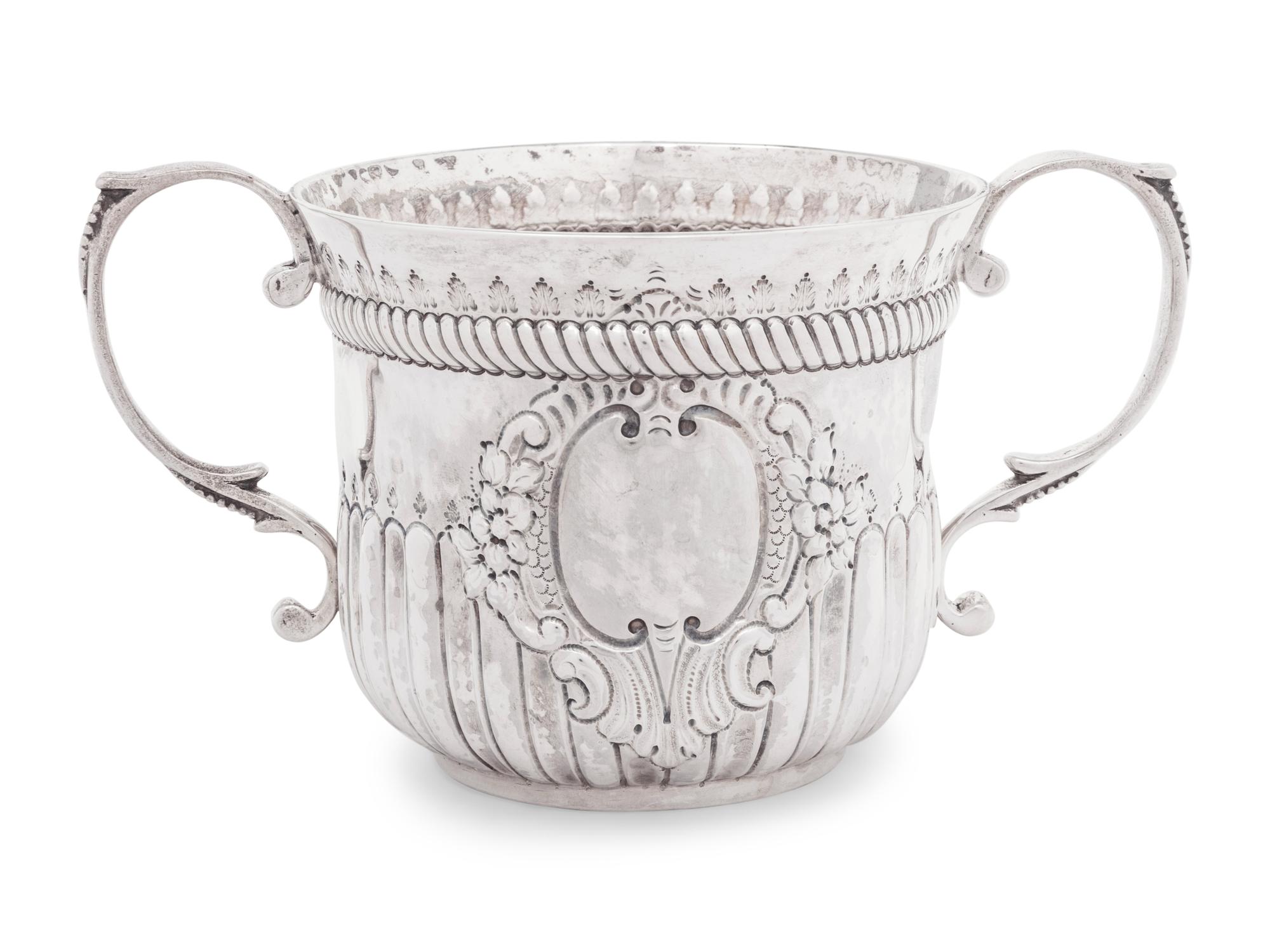 A George III Silver Caudle Cup