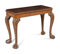An Irish George III Carved Mahogany Console Table