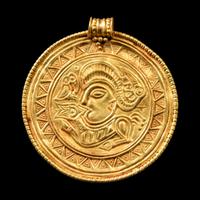 A Nordic Gold Bracteate Pendant