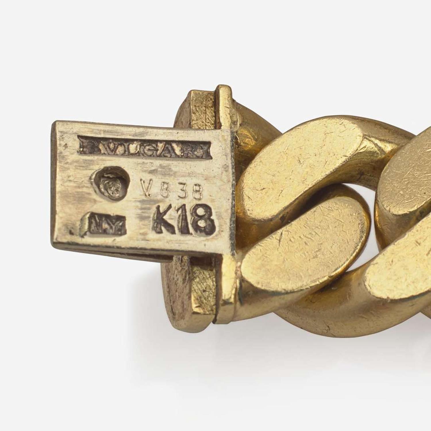 An 18K Gold Bvlgari Chain