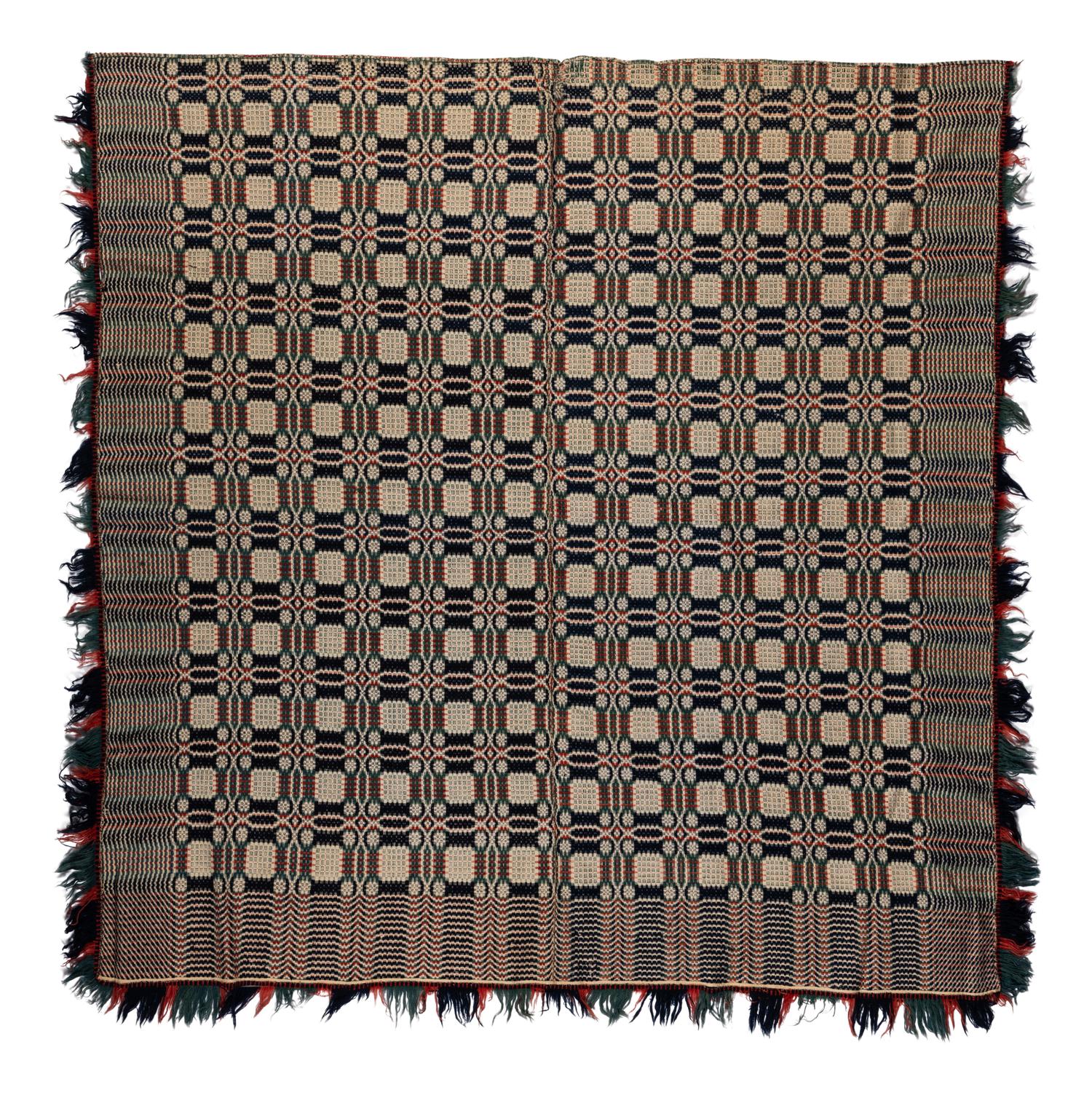 Three Overshot Coverlets
