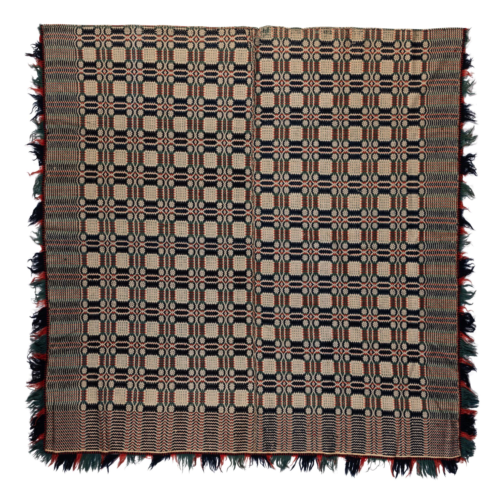 Three Overshot Coverlets