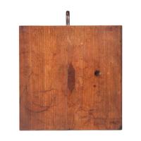 A Federal Maple and Cherrywood Square Top Candlestand