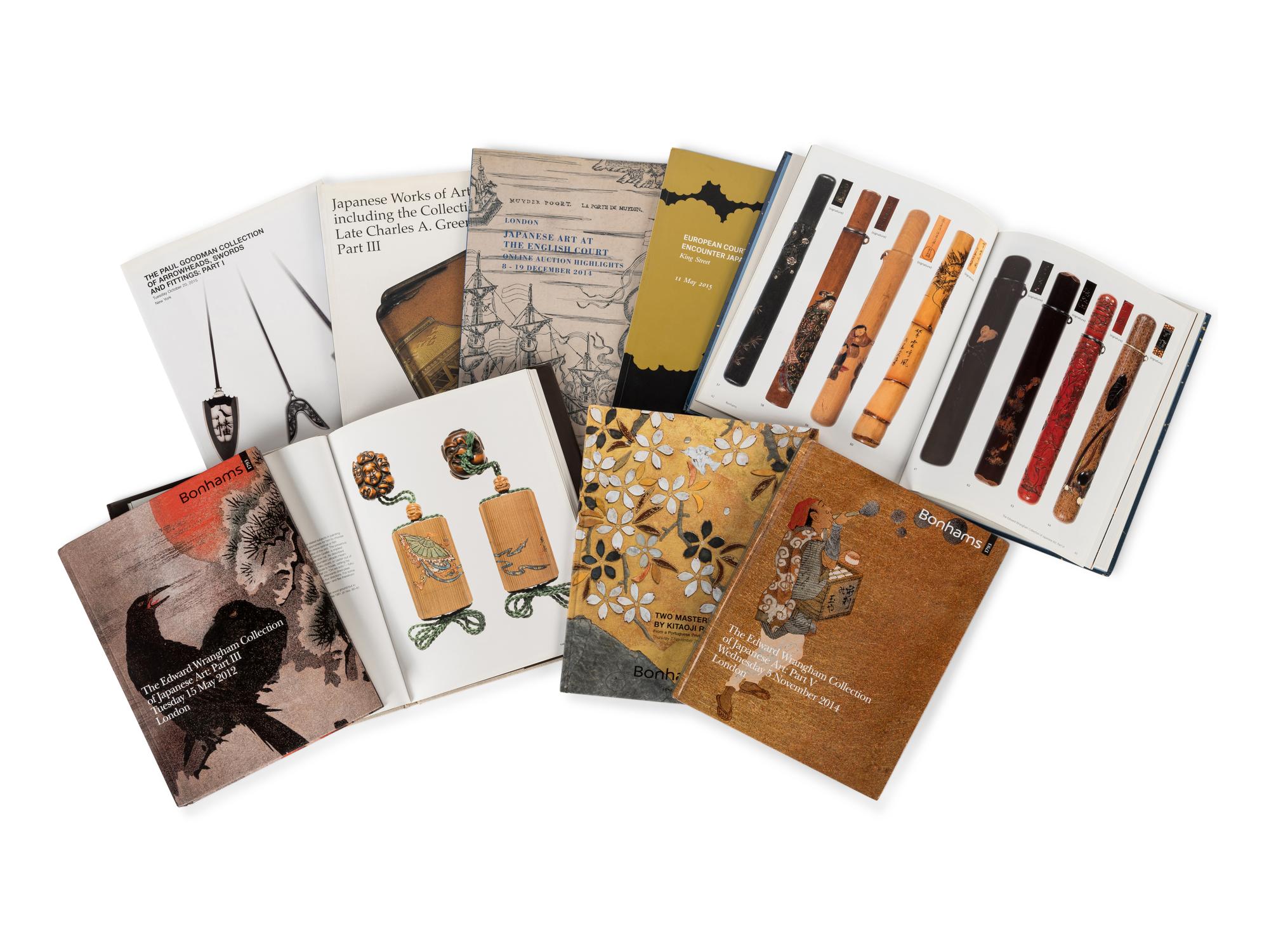 [JAPANESE WORKS OF ART -- SPECIALI COLLECTIONS] A group of reference works and auction catalogues about Japanese art in special collections