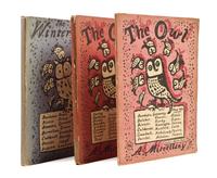 (LITERARY JOURNAL) THE OWL. A Miscellany. Nos. 1 and 2, and Winter. London, 1919, 1923.