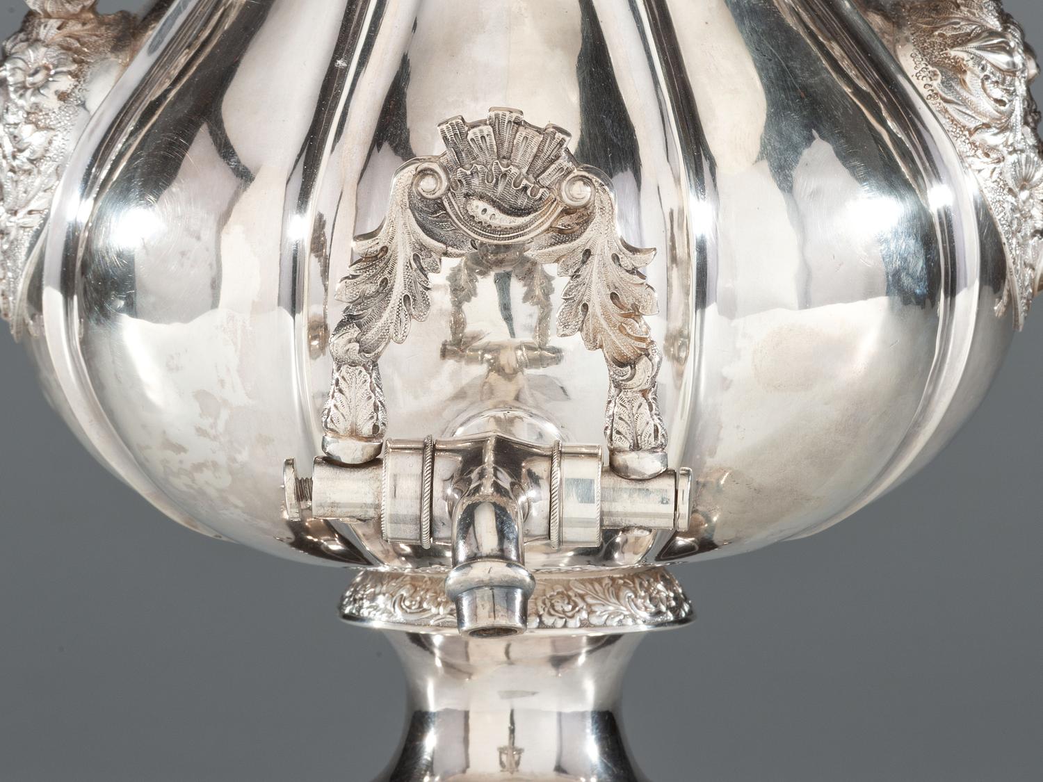 A Thomas Whartenby Coin Silver Five-Piece Tea and Coffee Service