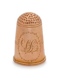 A Continental Yellow Gold Thimble