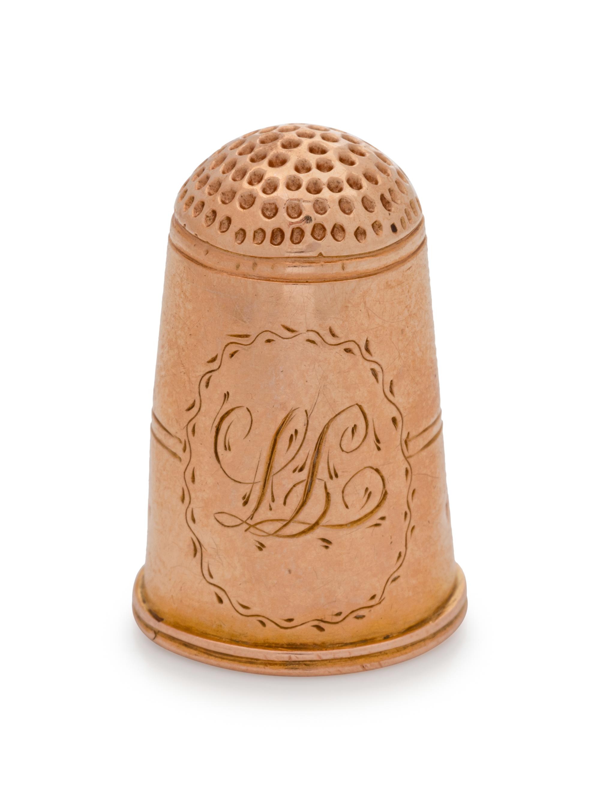 A Continental Yellow Gold Thimble
