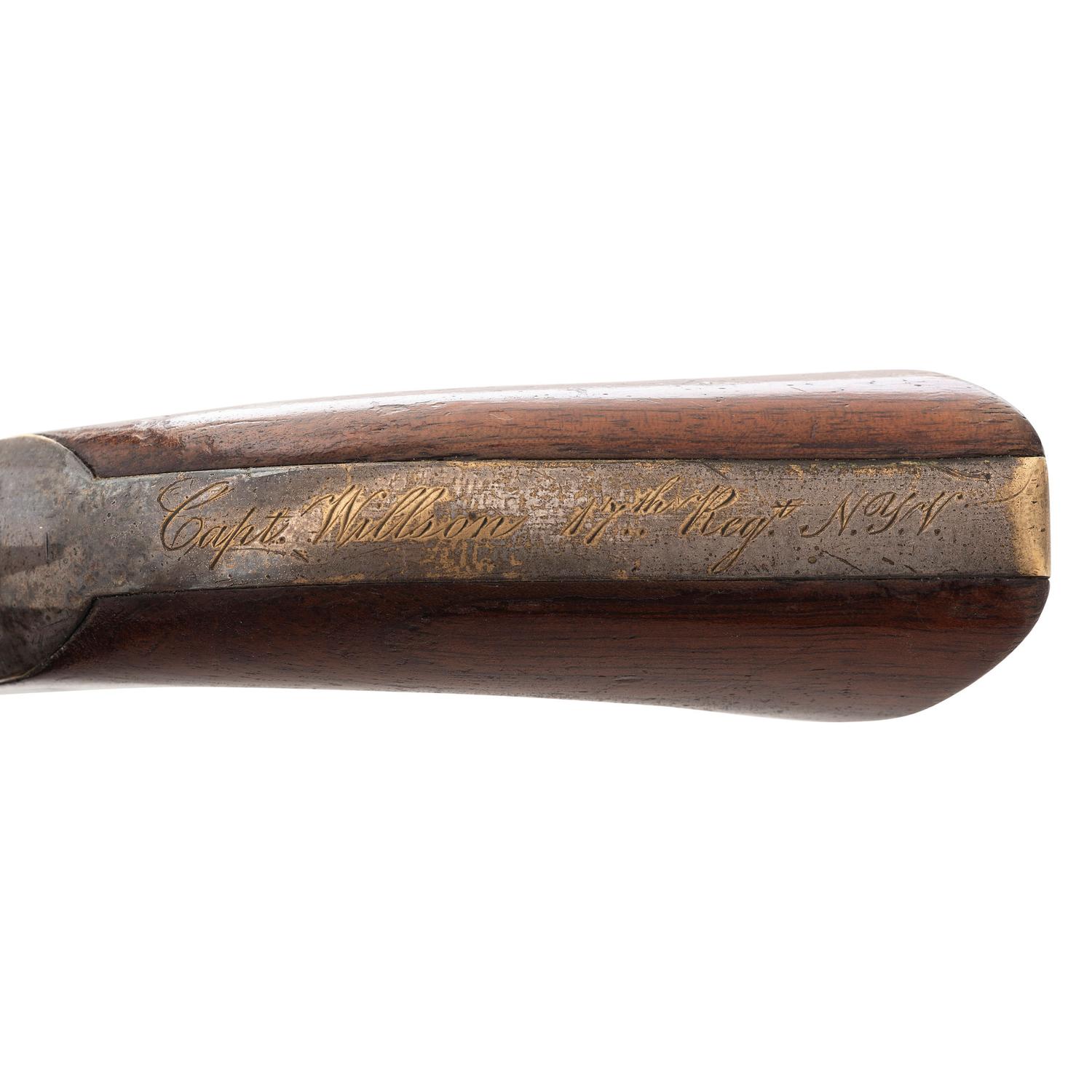 Colt Model 1849 Pocket Revolver Inscribed to Captain Andrew Willson 17th NY - Mortally Wounded at Second Manassas
